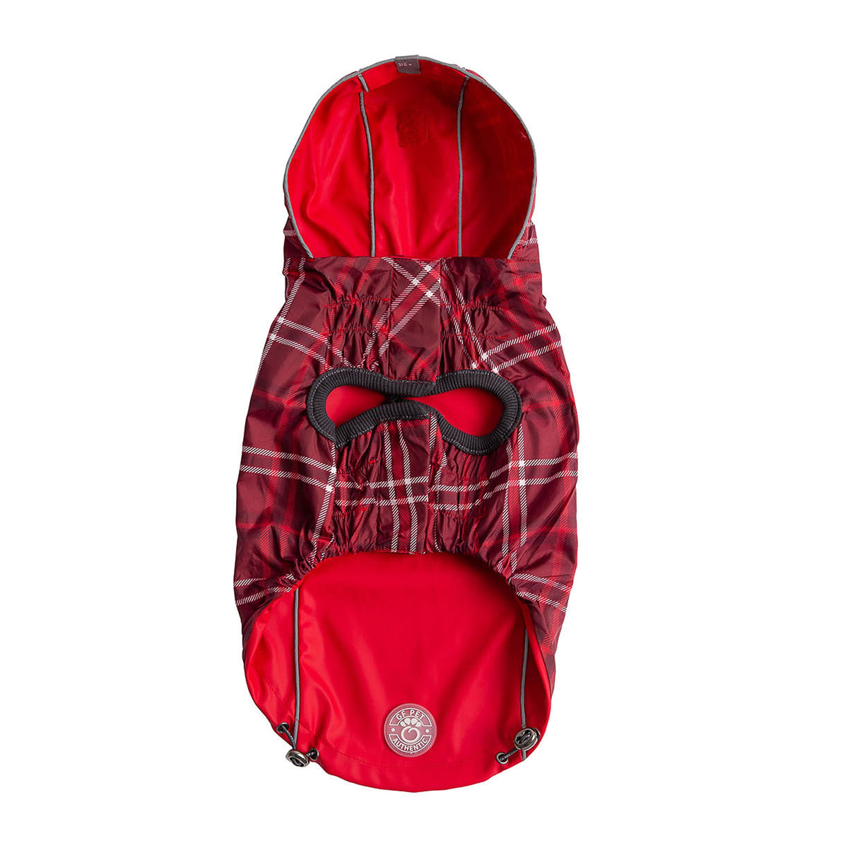 Reversible Elasto-Fit Raincoat - Red premium pet product