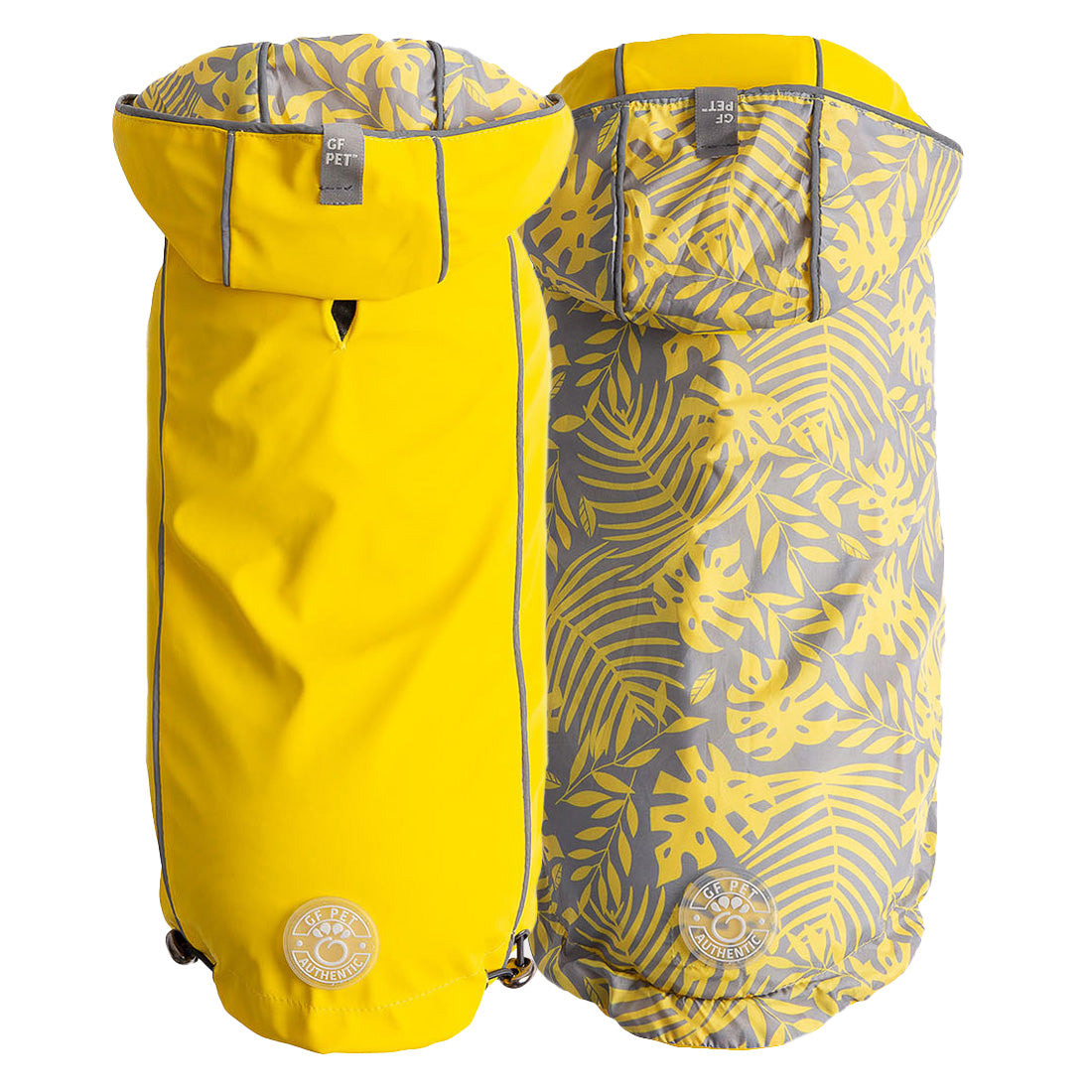 Reversible Elasto-Fit Raincoat - Yellow premium pet product