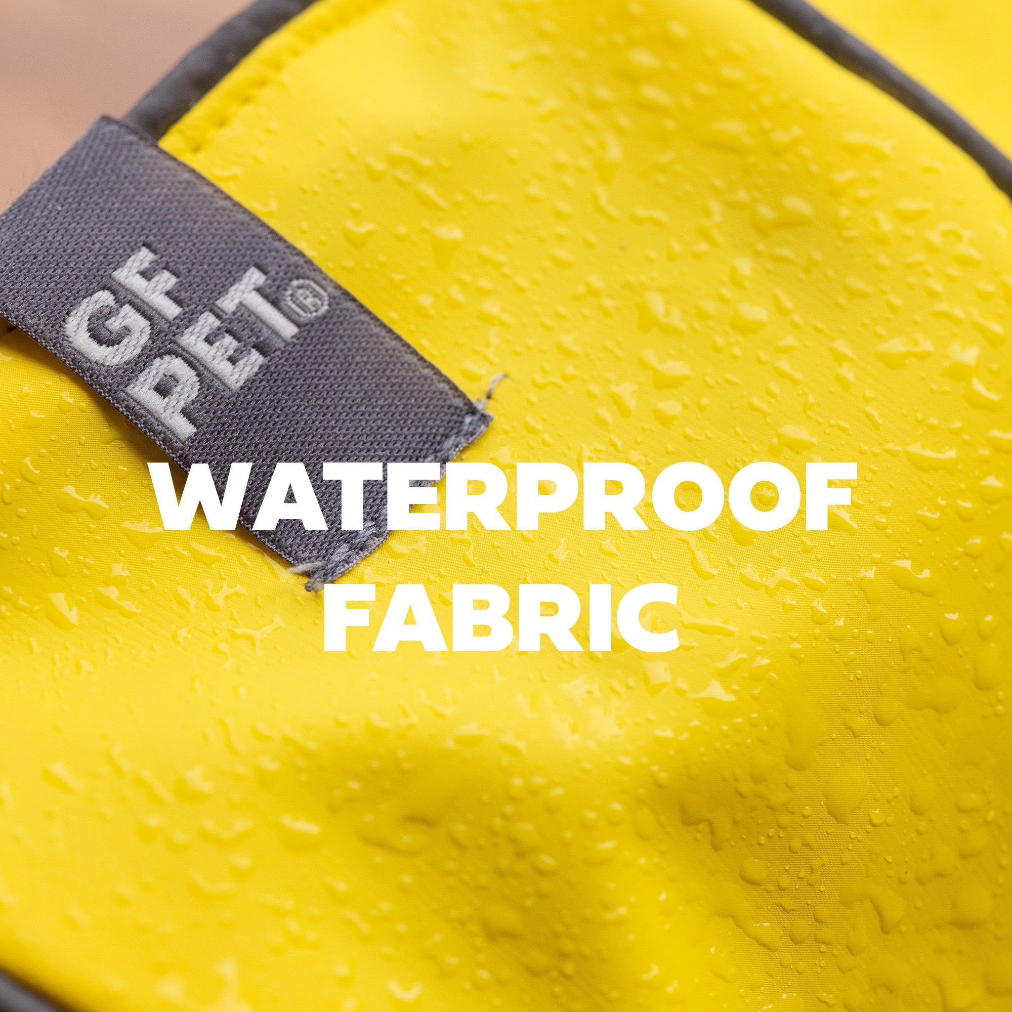 Reversible Elasto-Fit Raincoat - Yellow/Blue premium pet product