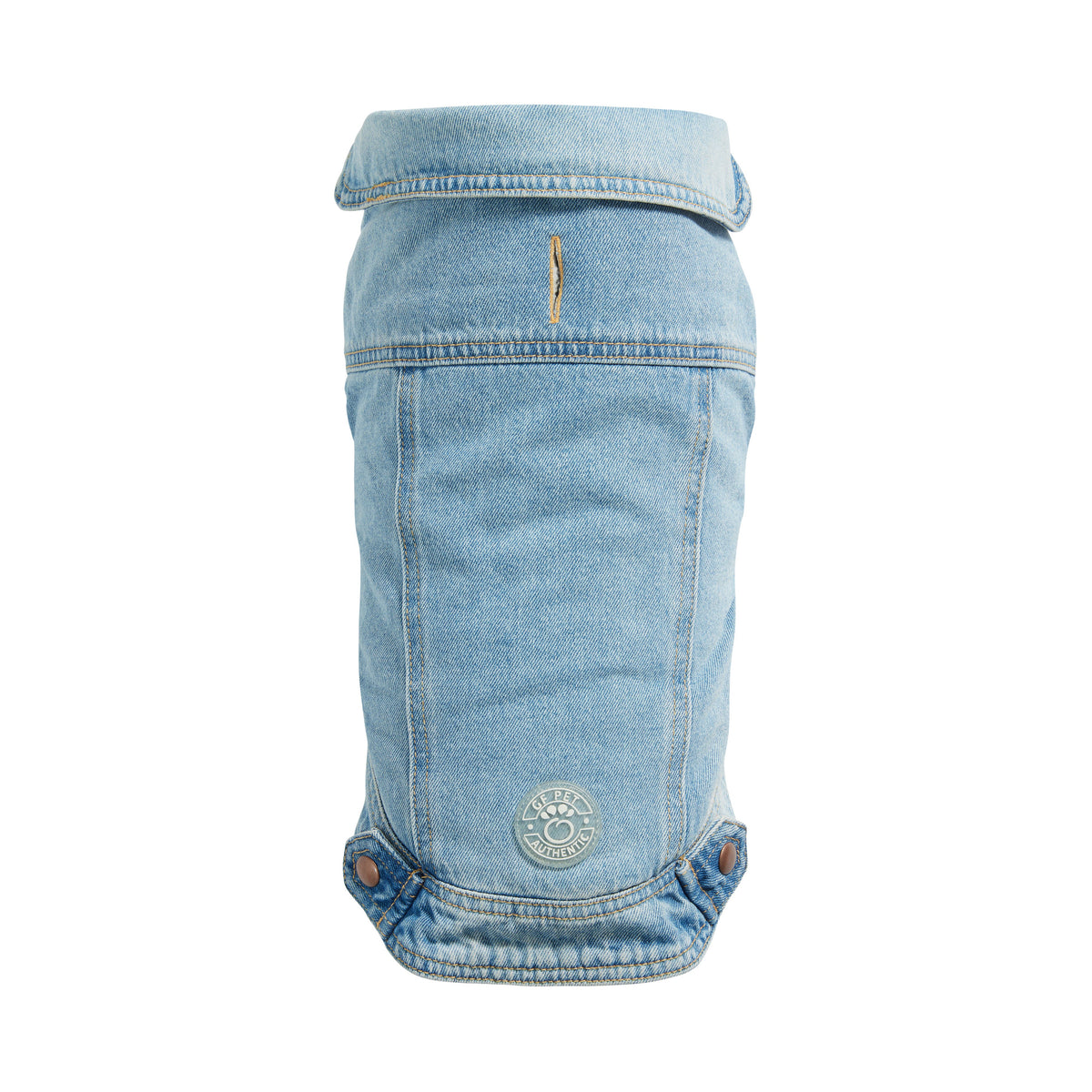 GF Pet.us Denim Jacket - Light Wash Denim pet supplies