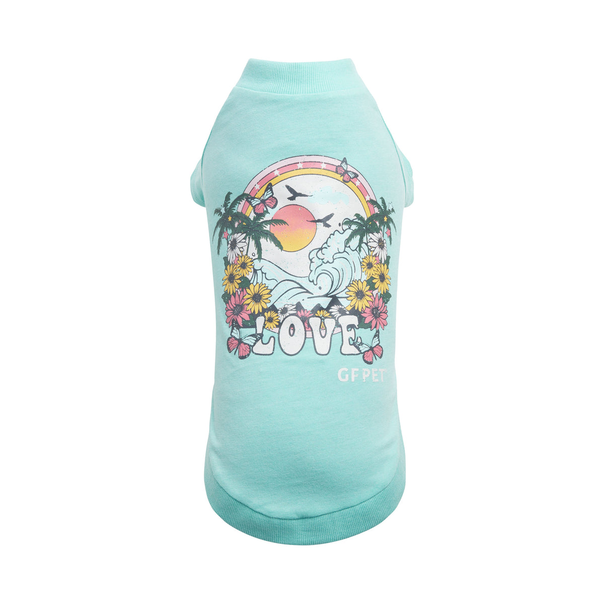 GF Pet Graphic Dog T Shirt in Heatheraqua