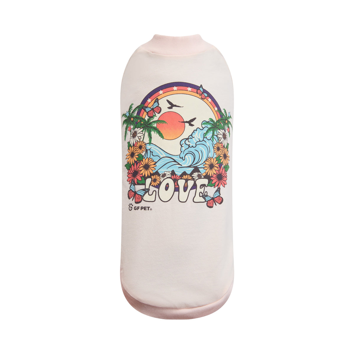 GF Pet Graphic Dog T Shirt in Light Pink