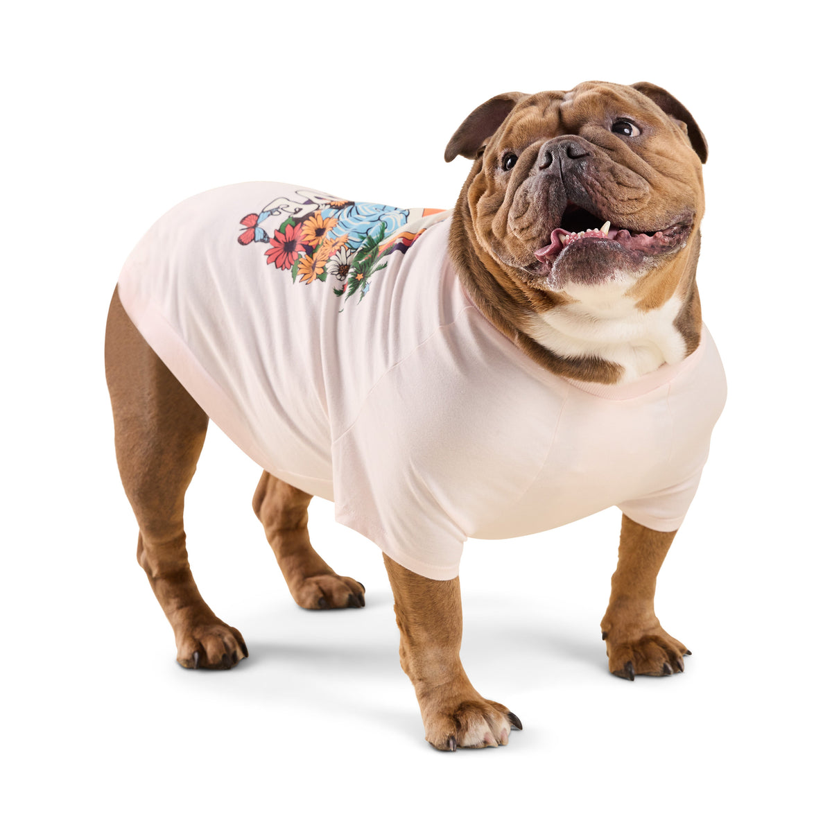 GF Pet Graphic Dog T Shirt in Light Pink