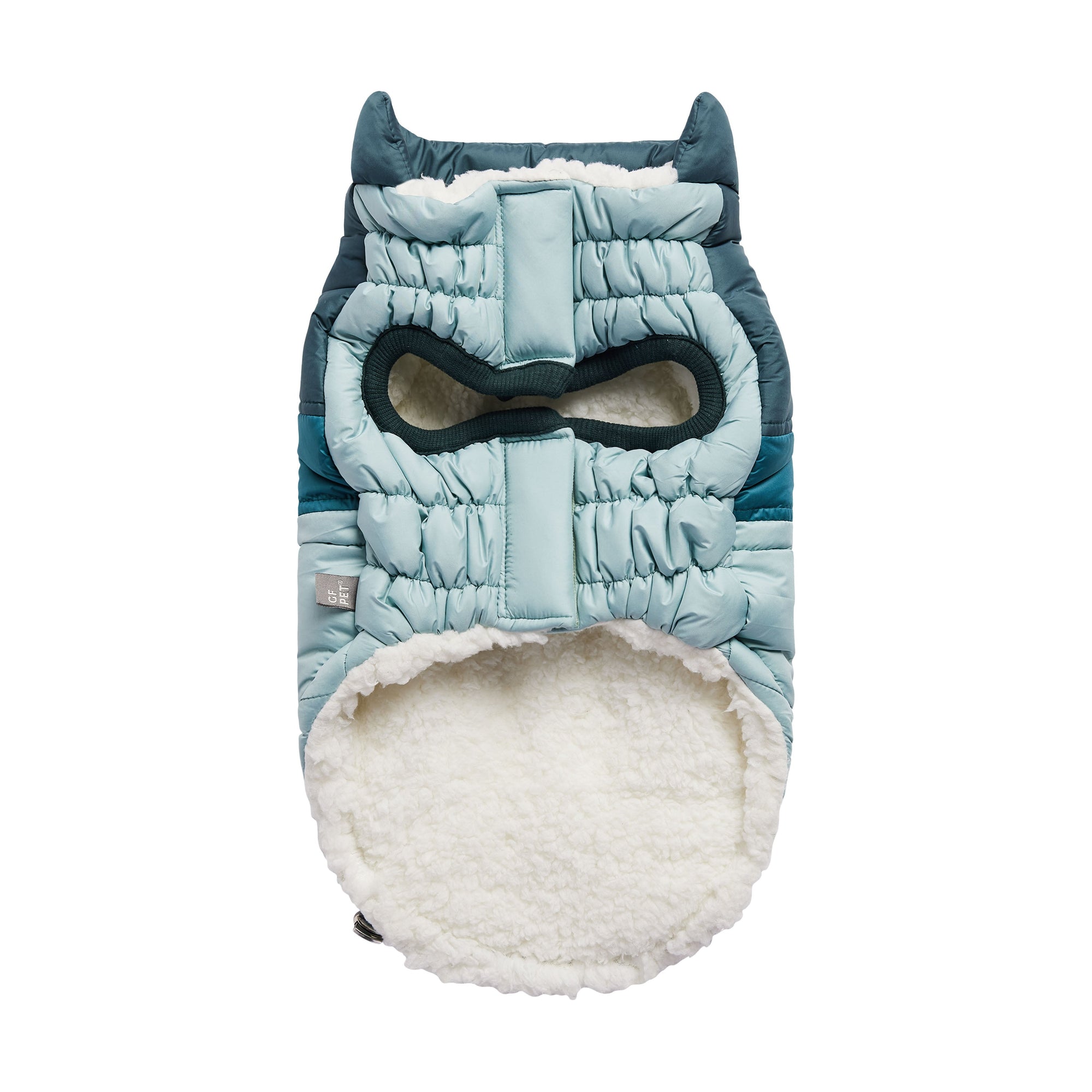 Retro Puffer - Light Blue premium pet product