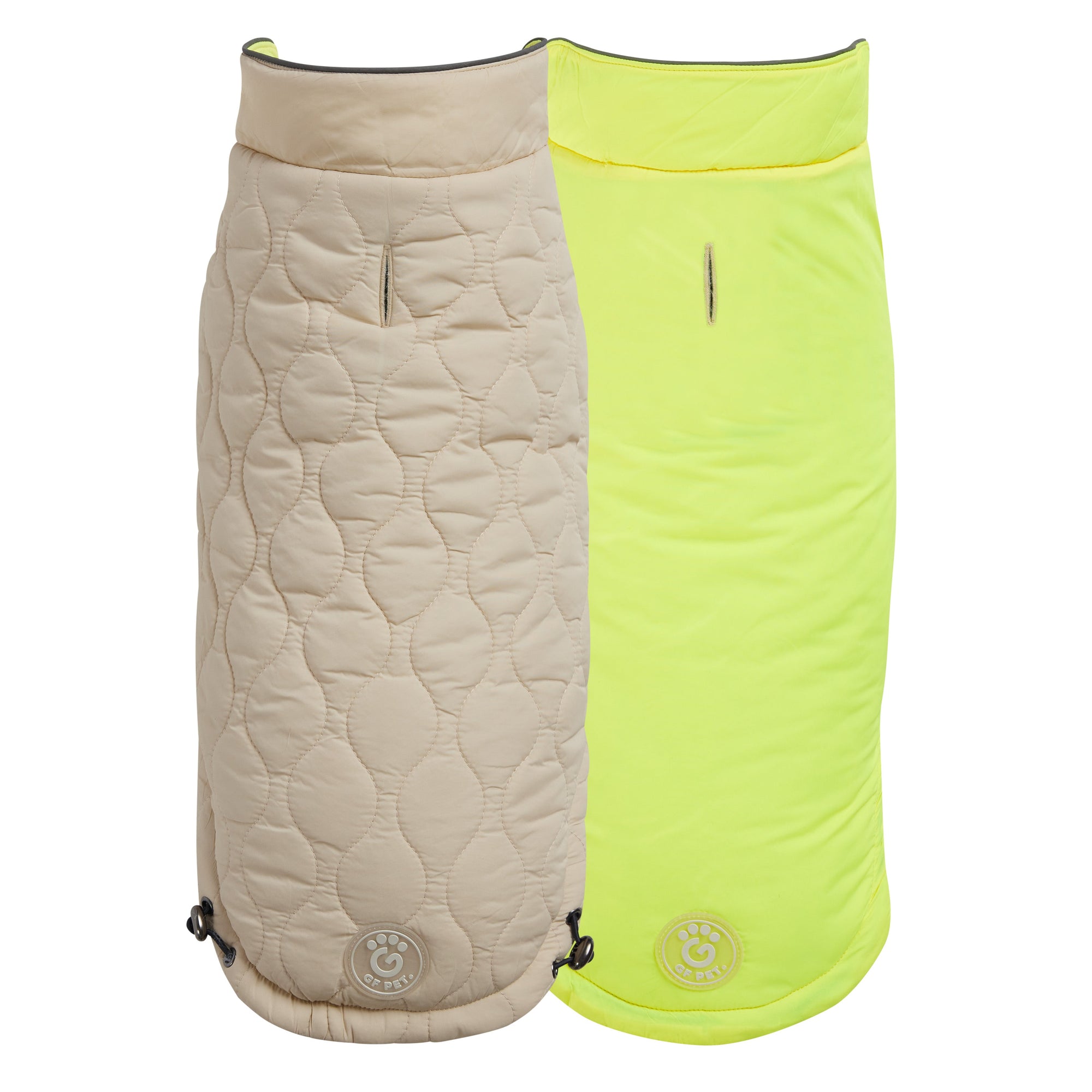 Reversible Chalet Jacket - Sand/Yellow premium pet product