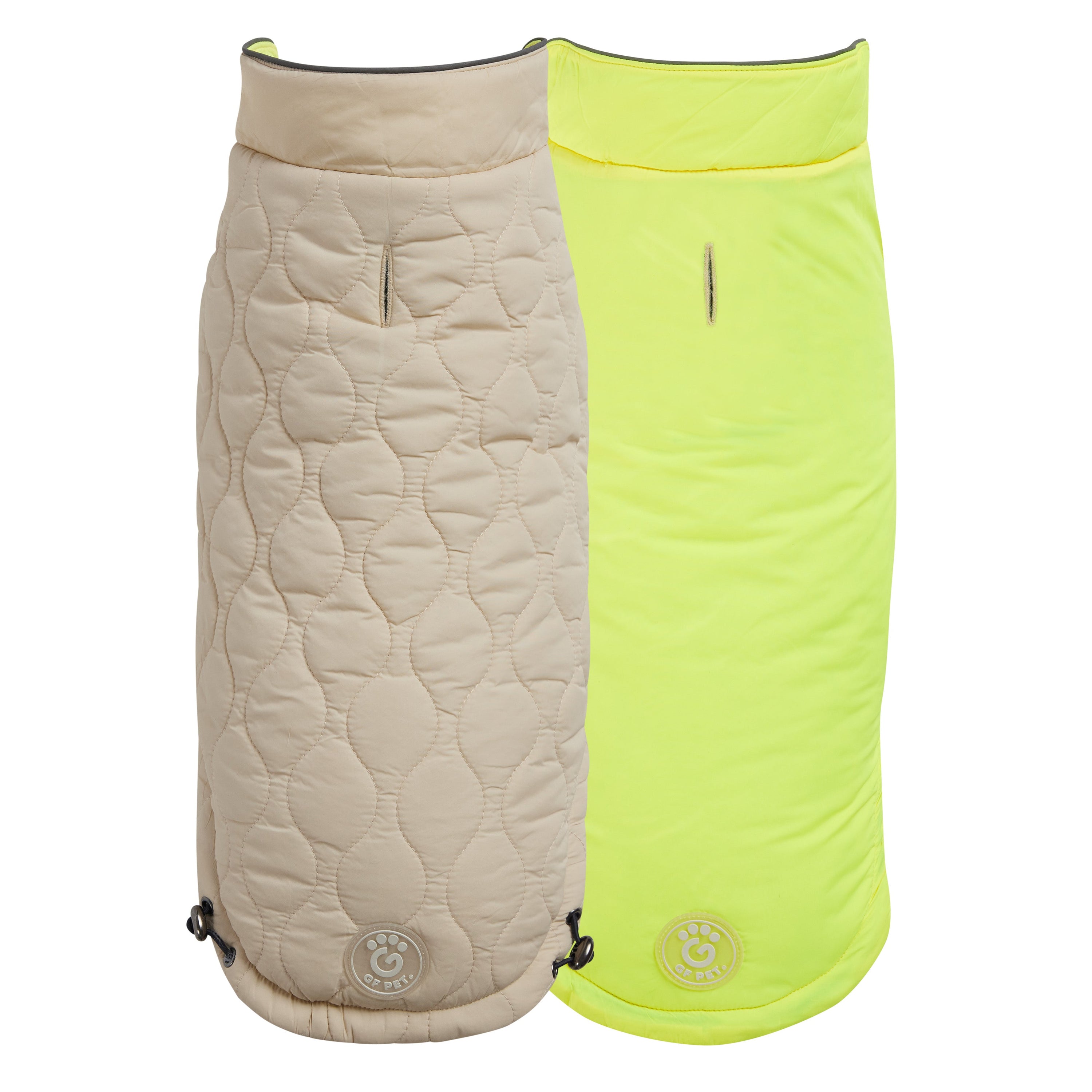 Reversible Chalet Jacket - Sand/Yellow premium pet product