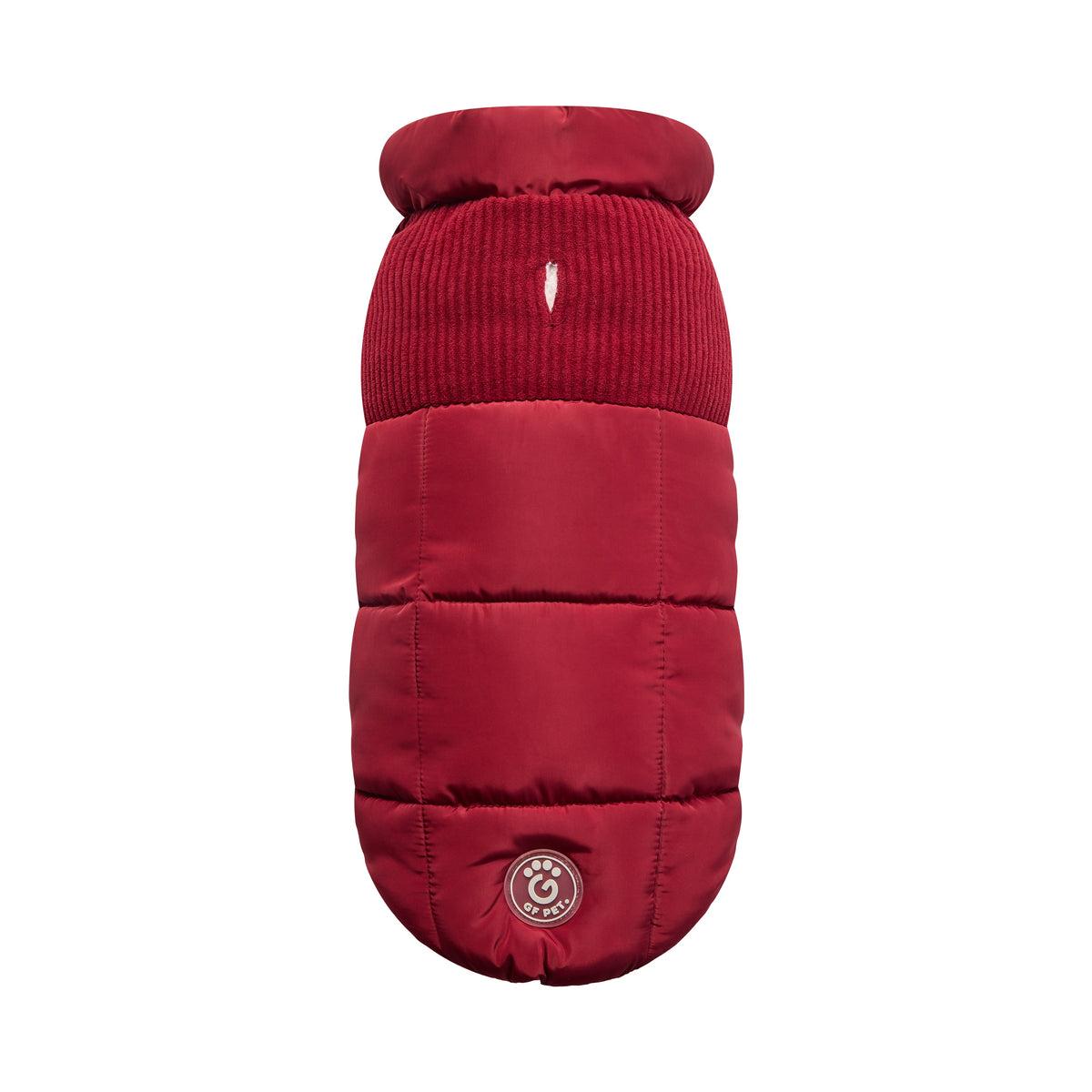 GF Pet Cold Mountain Elasto Fit Dog Puffer in Cherryfrost