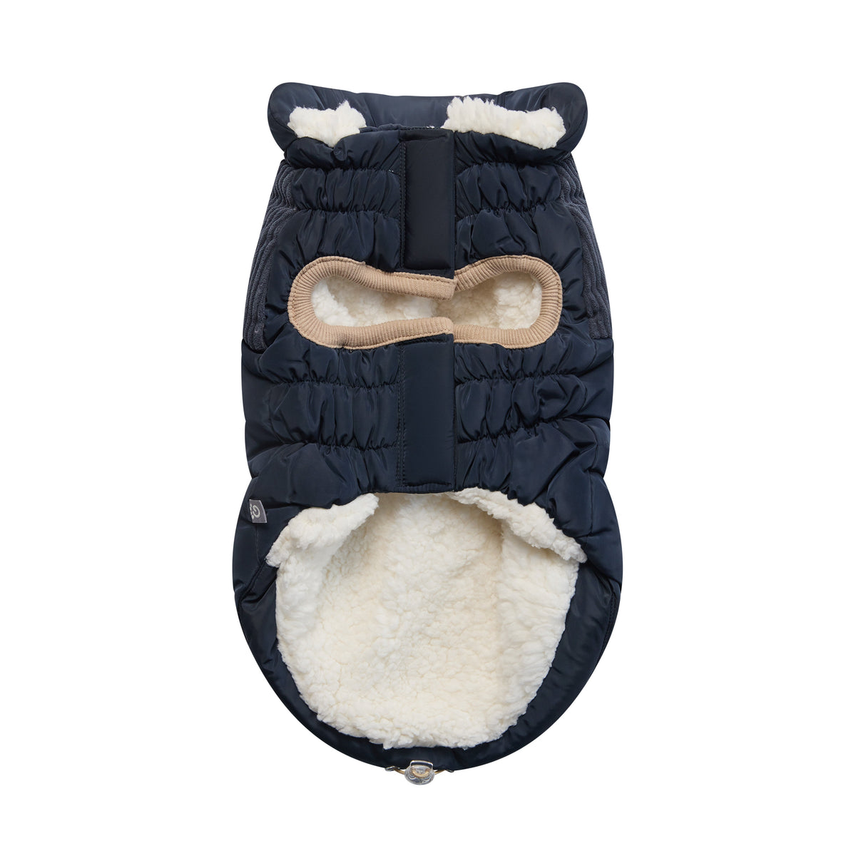 GF Pet Cold Mountain Elasto Fit Dog Puffer in Vintagenavy