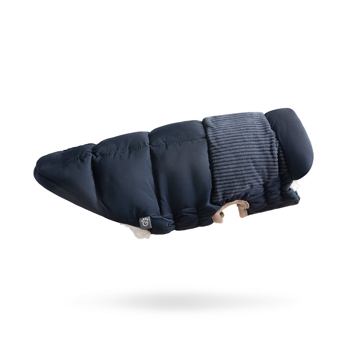 GF Pet Cold Mountain Elasto Fit Dog Puffer in Vintagenavy