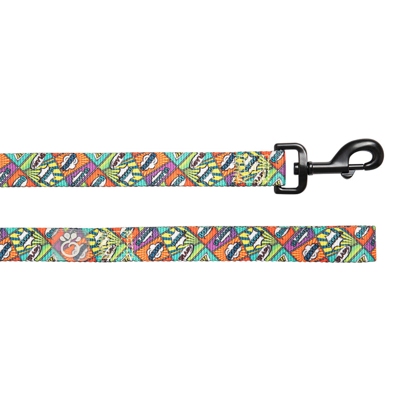 Printed Leash - Comic Book premium pet product