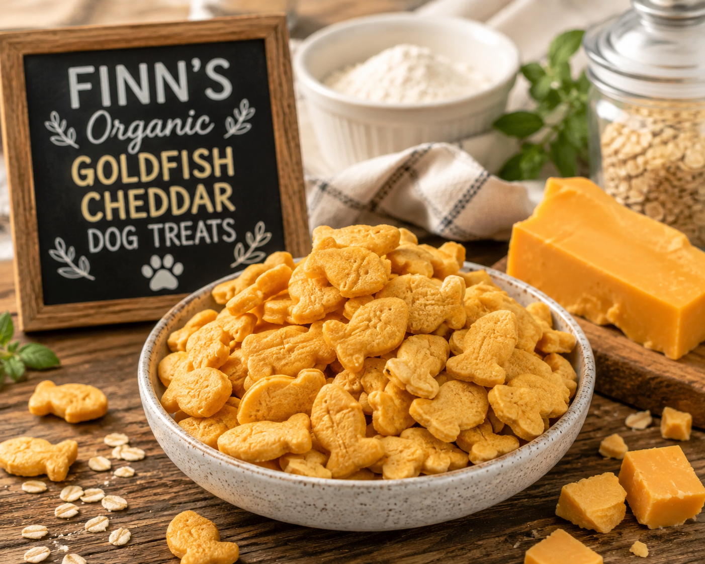PAWsitively Organic Goldfish Cheddar Dog Treats