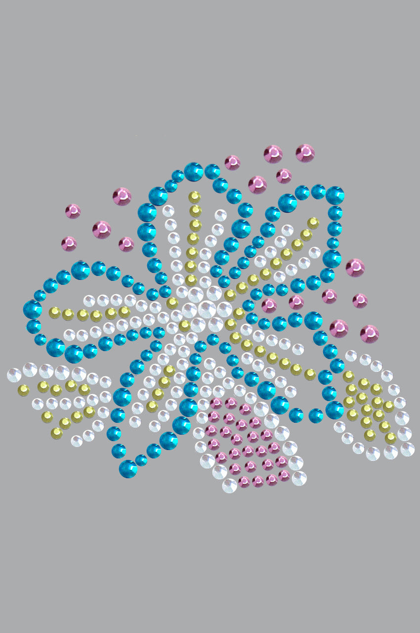 Turquoise Flower - Womens T-shirt