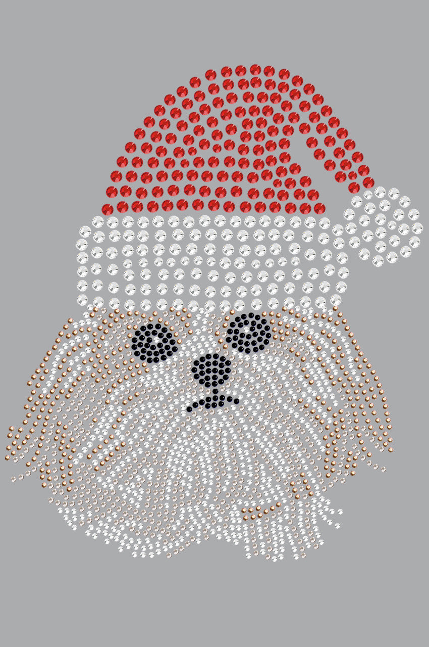Shih Tzu with Santa Hat - Womens T-shirt