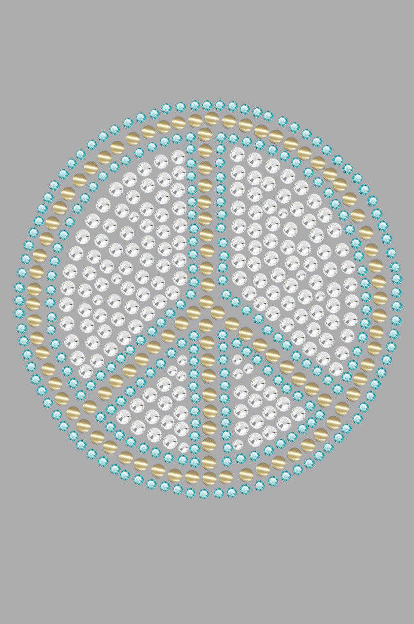 Peace Sign (Blue) - Women's T-shirt