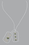 Dog Tag Necklace 1- Womens T-shirt