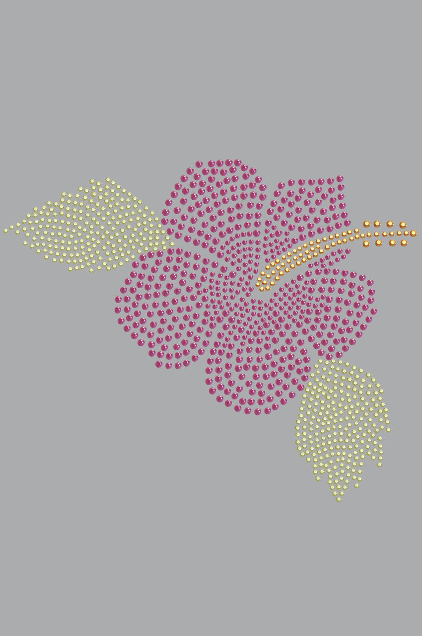 Large Pink Hibiscus - Womens T-shirt