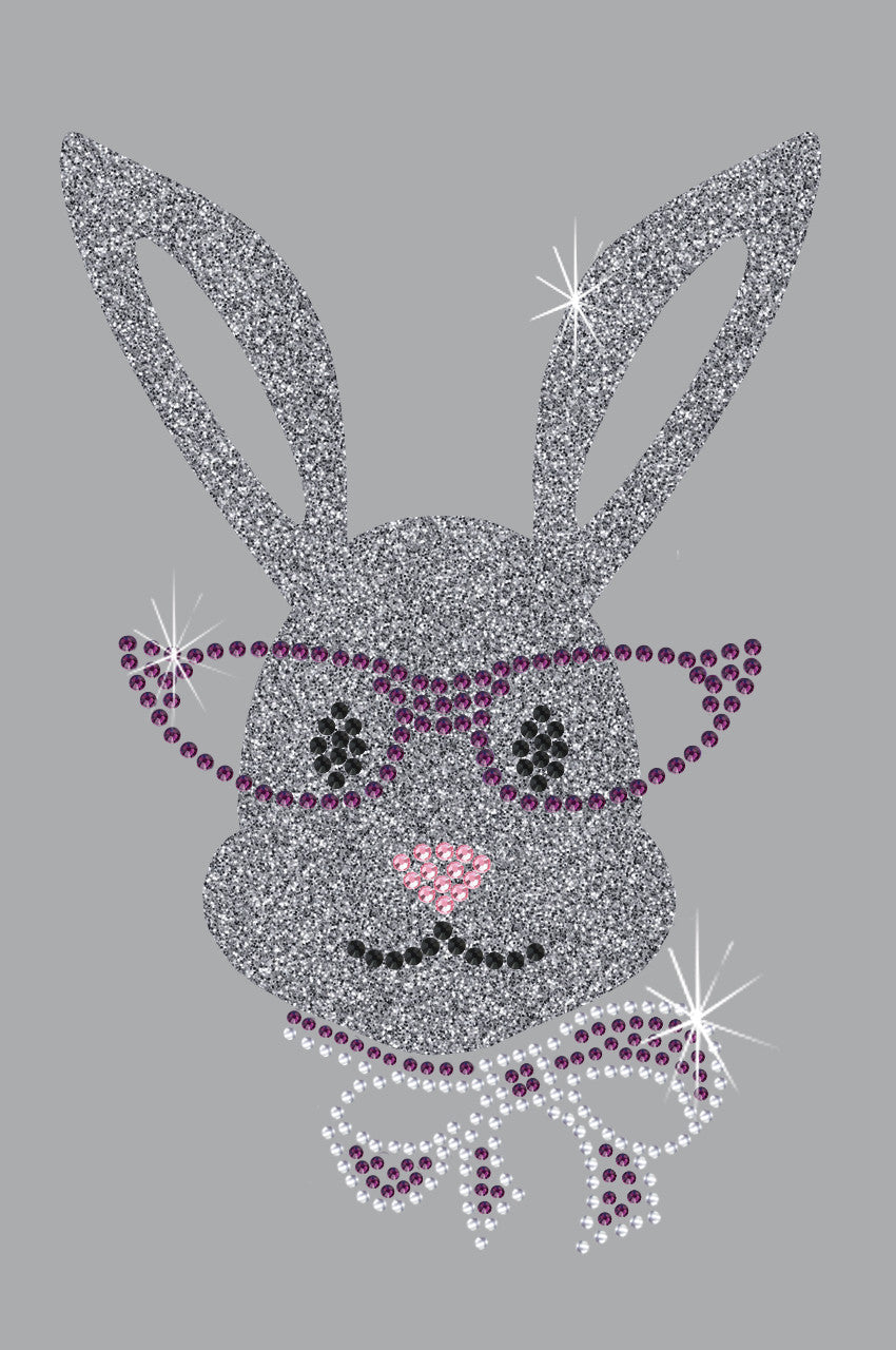 Girl Bunny with Glasses and Bow - Women's Tee