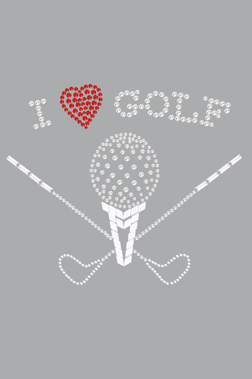 I Love Golf (Large) - Womens Tee