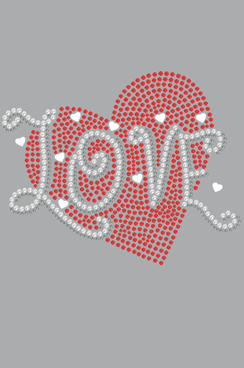 Love Red Heart - Womens T-shirt