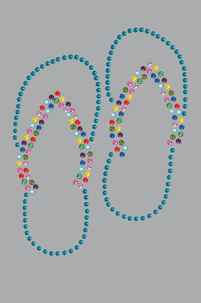 Flip Flops (Turquoise) - Bandanna