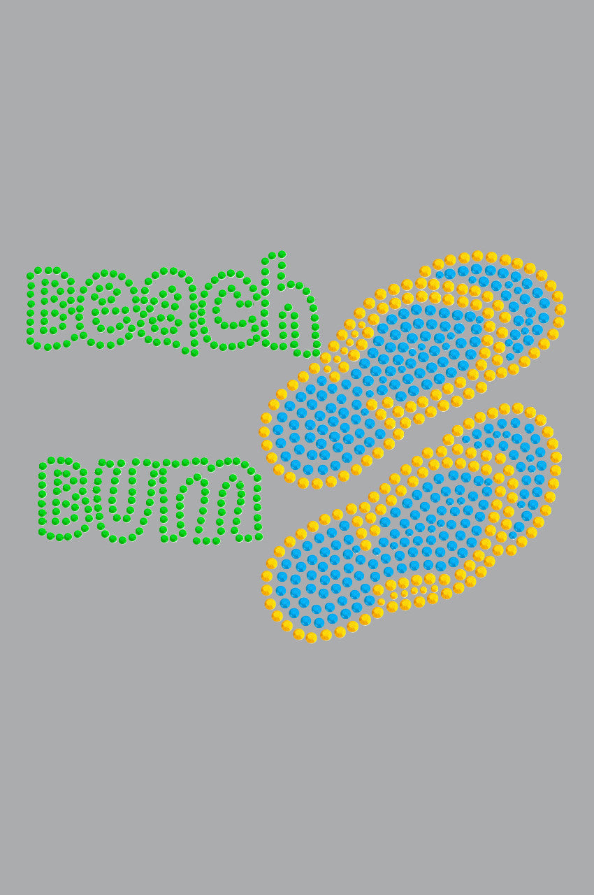 Beach Bum with Flip Flops - Womens T-shirt