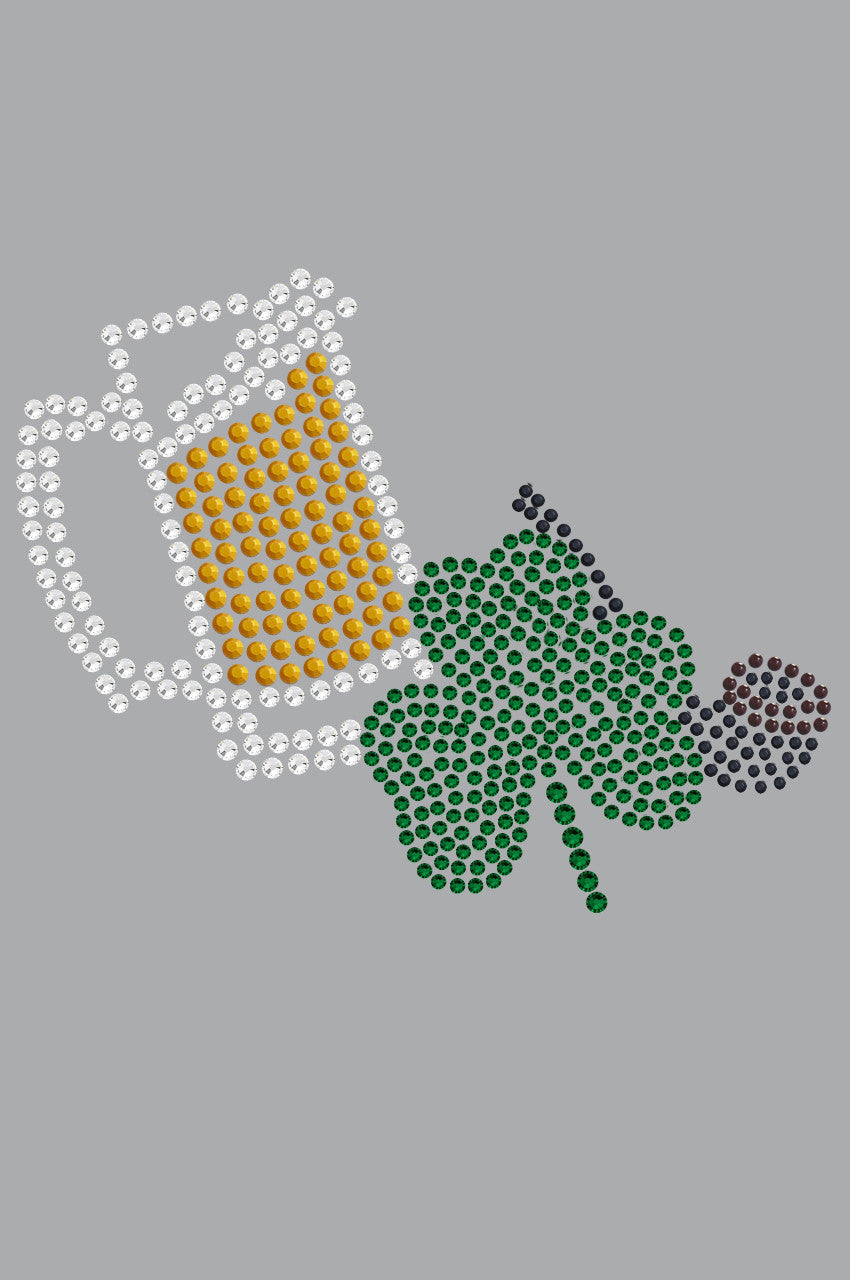 Beer Mug, Clover, & Pipe - Womens T-shirt