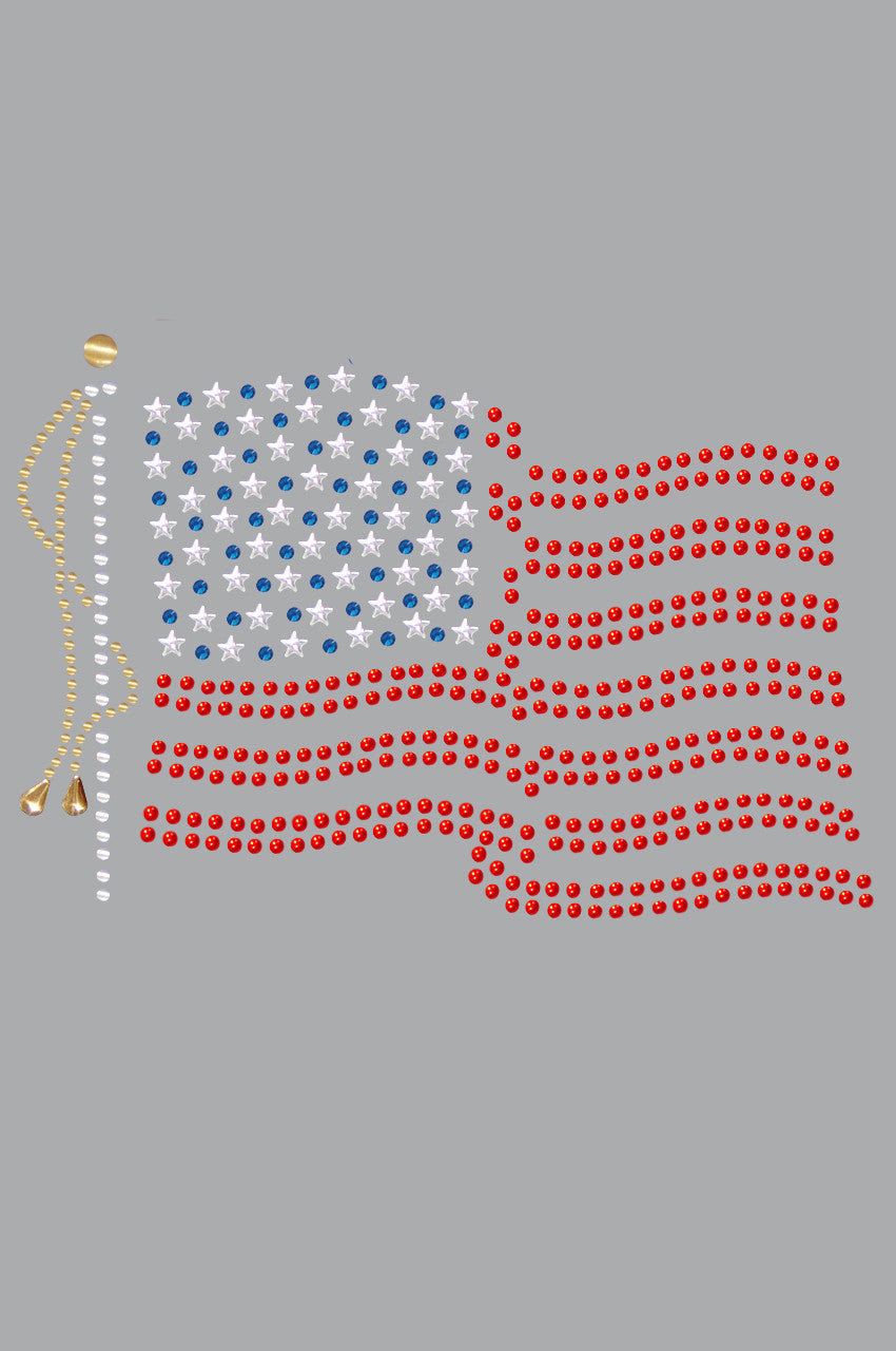 USA Flag - Womens T-shirt