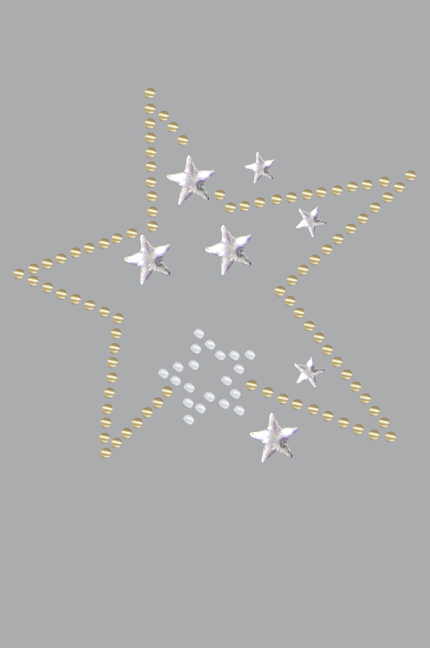 Gold & Silver Stars - Bandanna