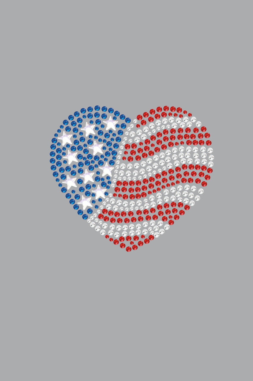 Patriotic Heart 2 - Womens T-shirt