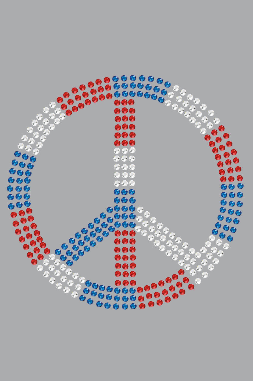 Peace Sign (Red, White, & Blue) - Women's T-shirt