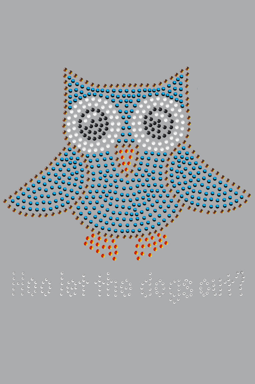 Blue Owl with Hoo Let the Dogs Out? - Custom Tutu