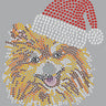 Pomeranian with Santa Hat - Women's T-shirt