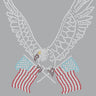 Eagle with Flags - Women's T-shirt