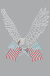 Eagle with Flags - Women's T-shirt