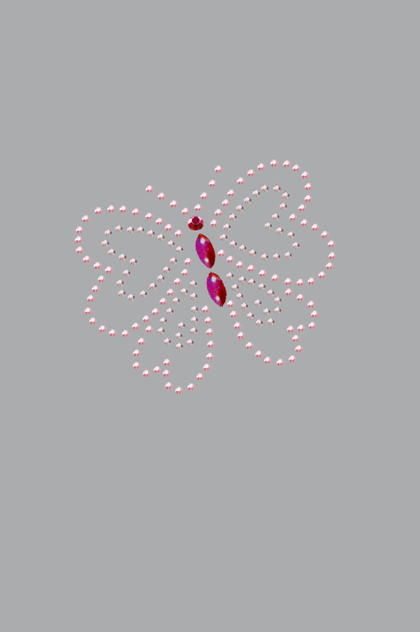 Pink Rhinestud Butterfly - Bandannas