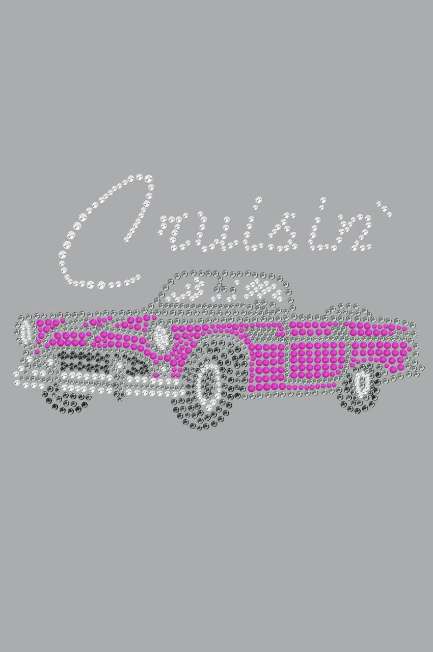 Cruisin Pink Convertible - Womens T-shirt