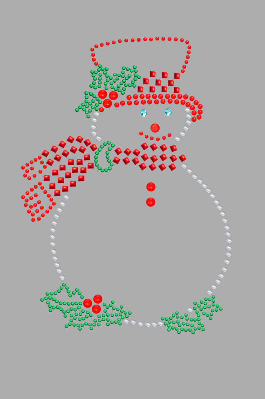 Snowman Outline - Womens T-shirt