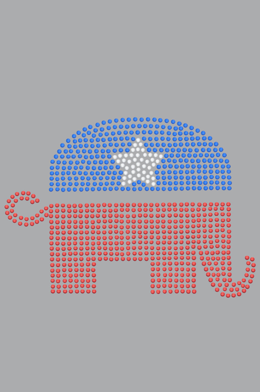 Patriotic Elephant - Womens T-shirt