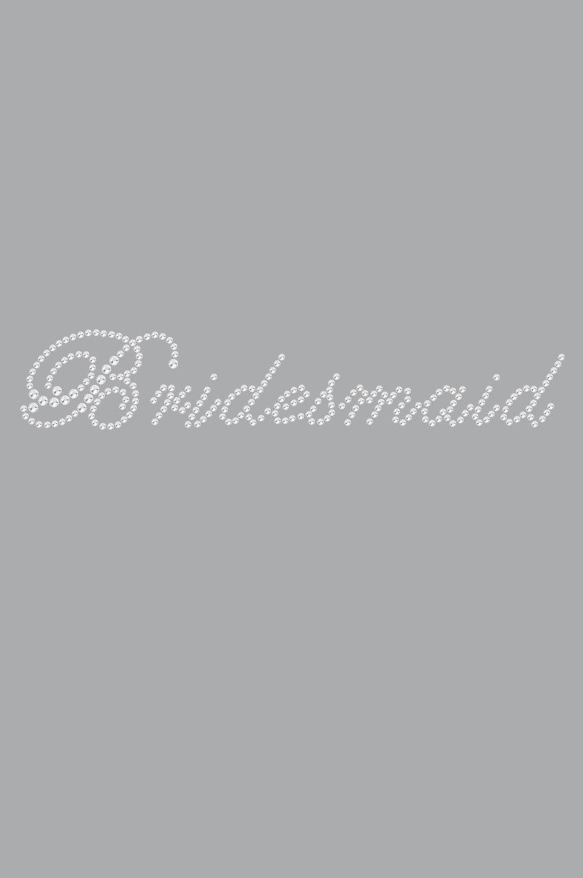 Bridesmaid (Script Letters)- Womens T-shirt