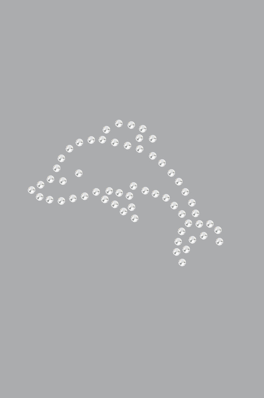 Dolphin (Small Rhinestone) - Womens T-shirt