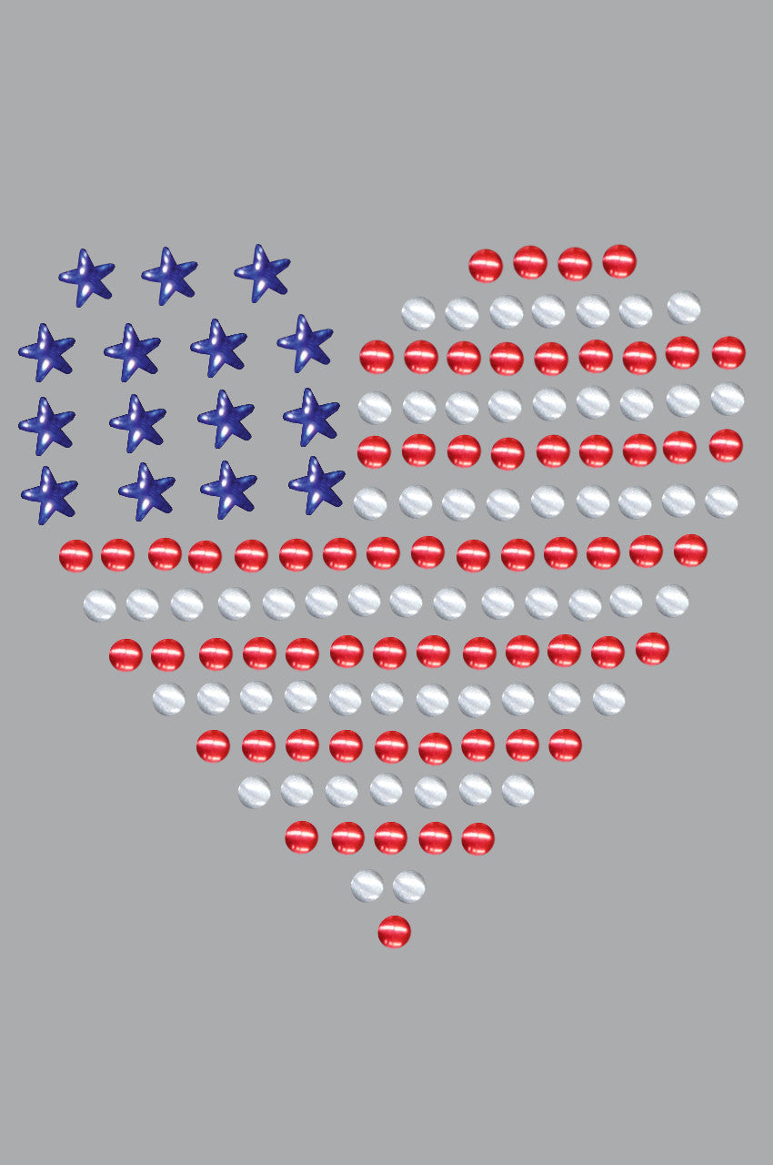 Patriotic Heart 1 - Womens T-shirt