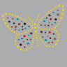 Yellow Dotted Butterfly - Women's T-shirt
