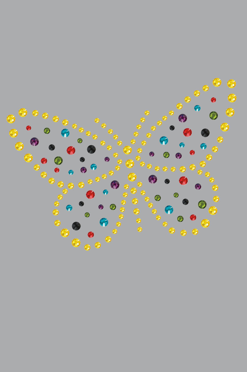 Yellow Dotted Butterfly - Women's T-shirt