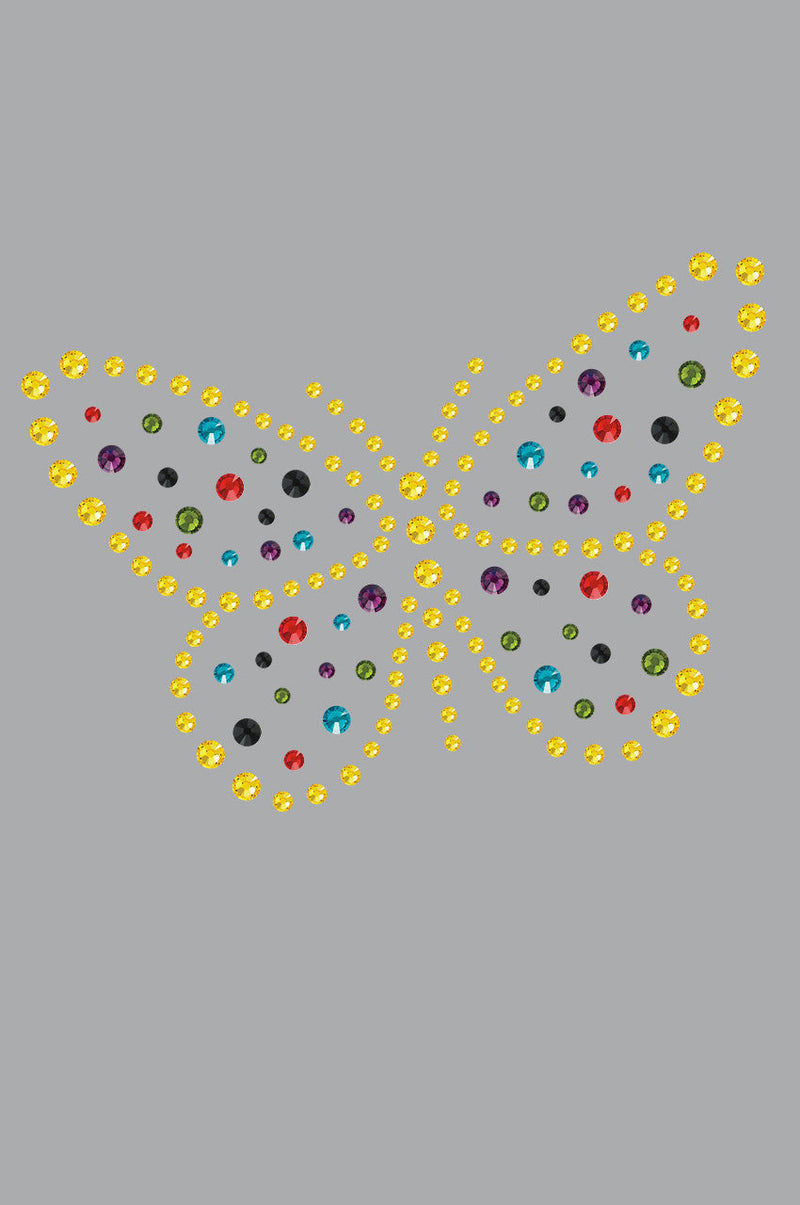 Yellow Dotted Butterfly - Women's T-shirt