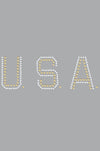 USA (Gold & Silver Nailheads) - Women's T-shirt