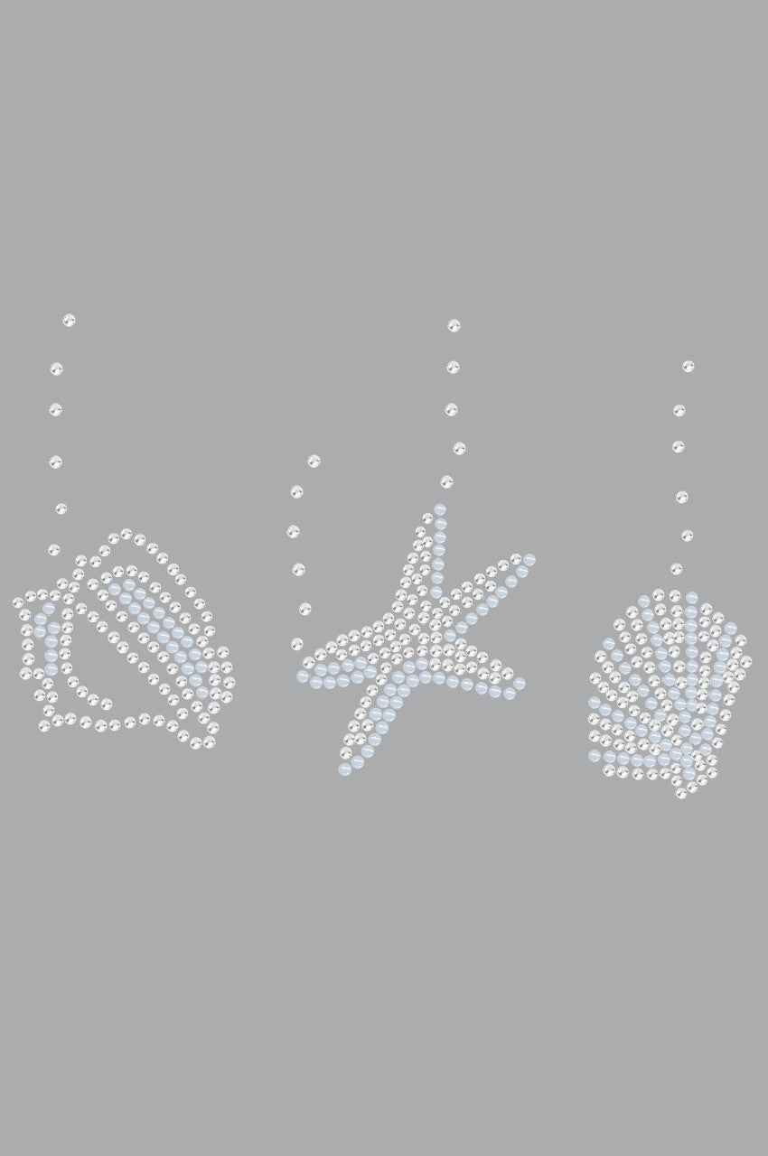 Sea Shells (White Pearl) - Womens T-shirt