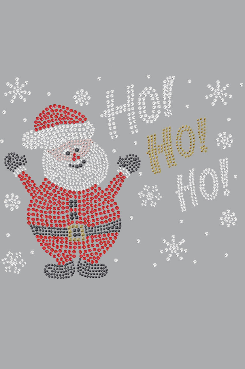 Ho Ho Santa with Snowflakes - Women's Tee