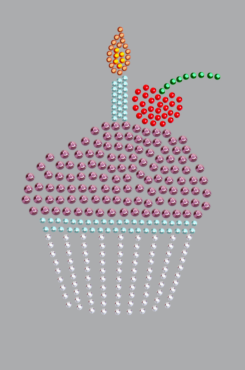 Cupcake with Candle - Women's T-shirt