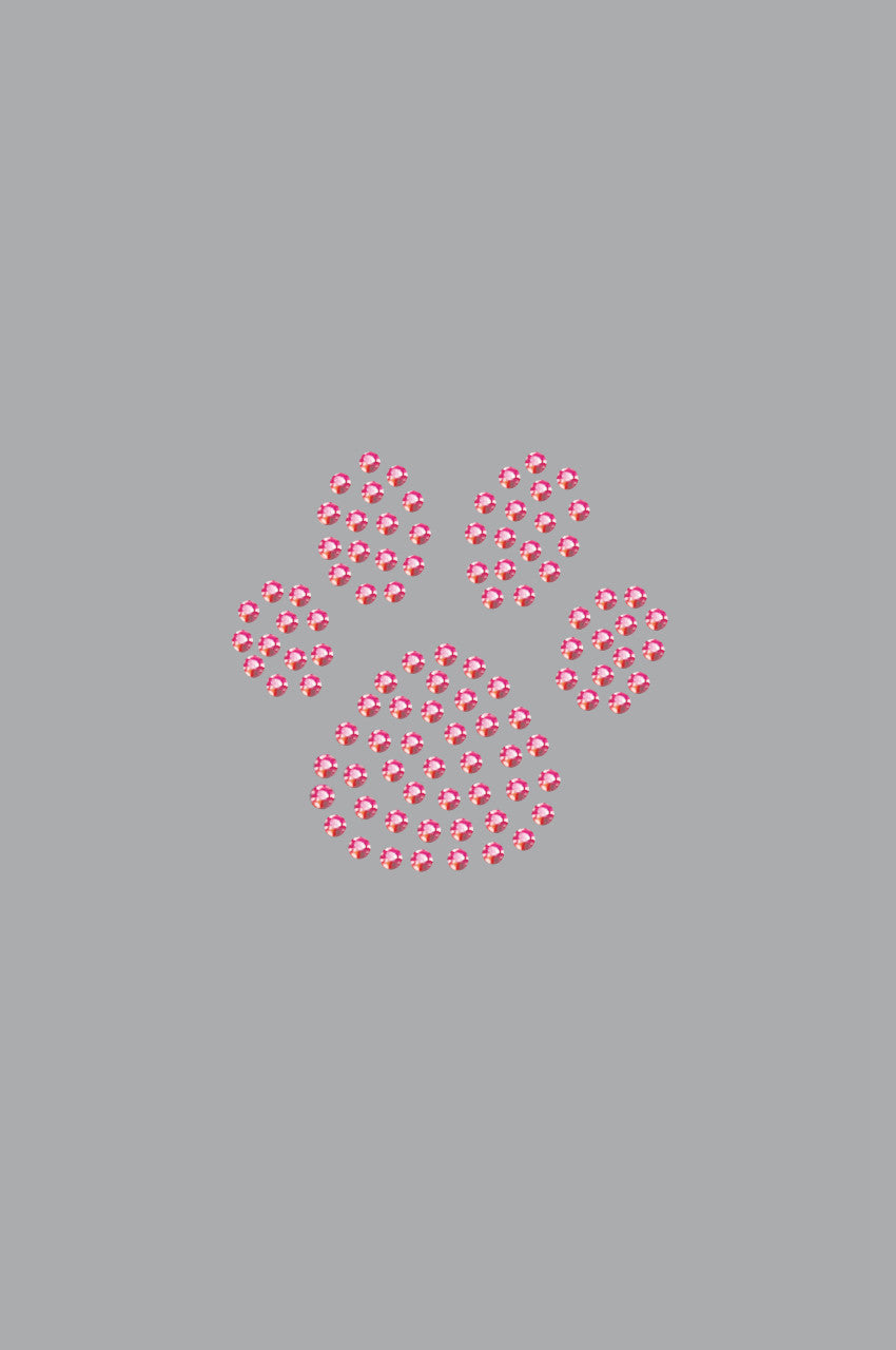 Paw (Pink Rhinestuds) - Women's T-shirt