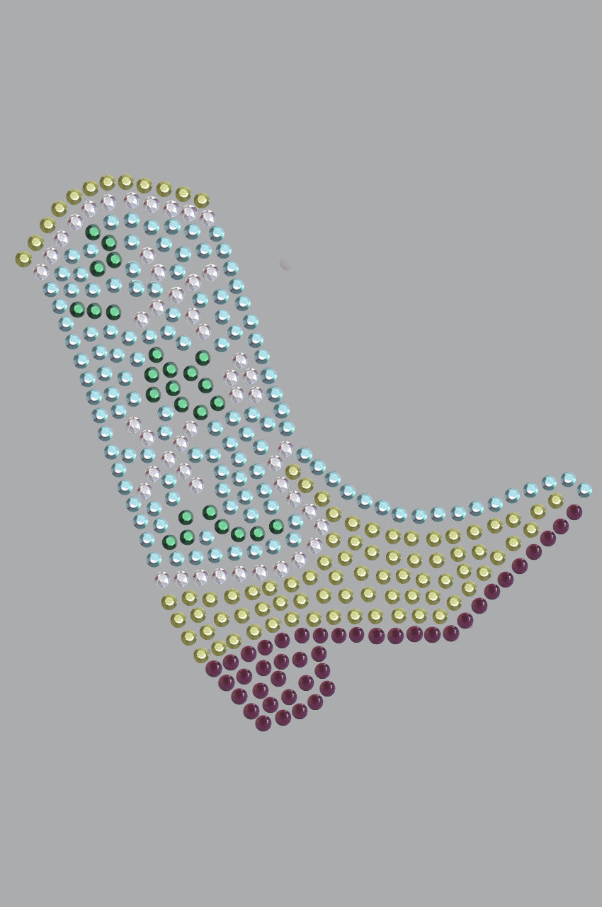 Boot (Green & Turquoise) - bandana